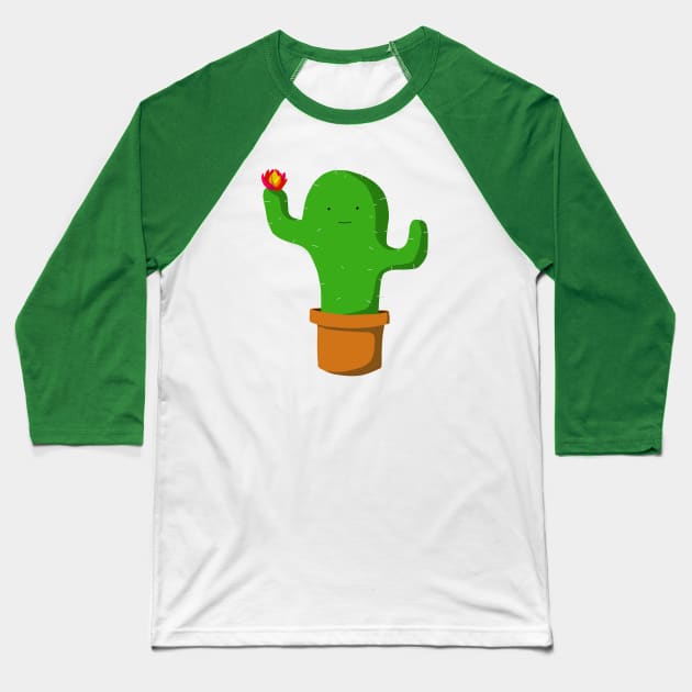 cactus Baseball T-Shirt by JustLily